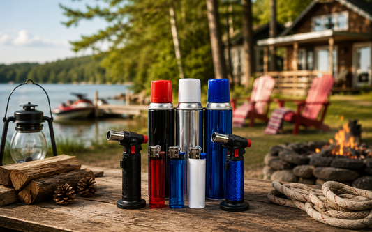 Best-selling torch lighters and butane fuel for Canadian summer camping and cottage retailers