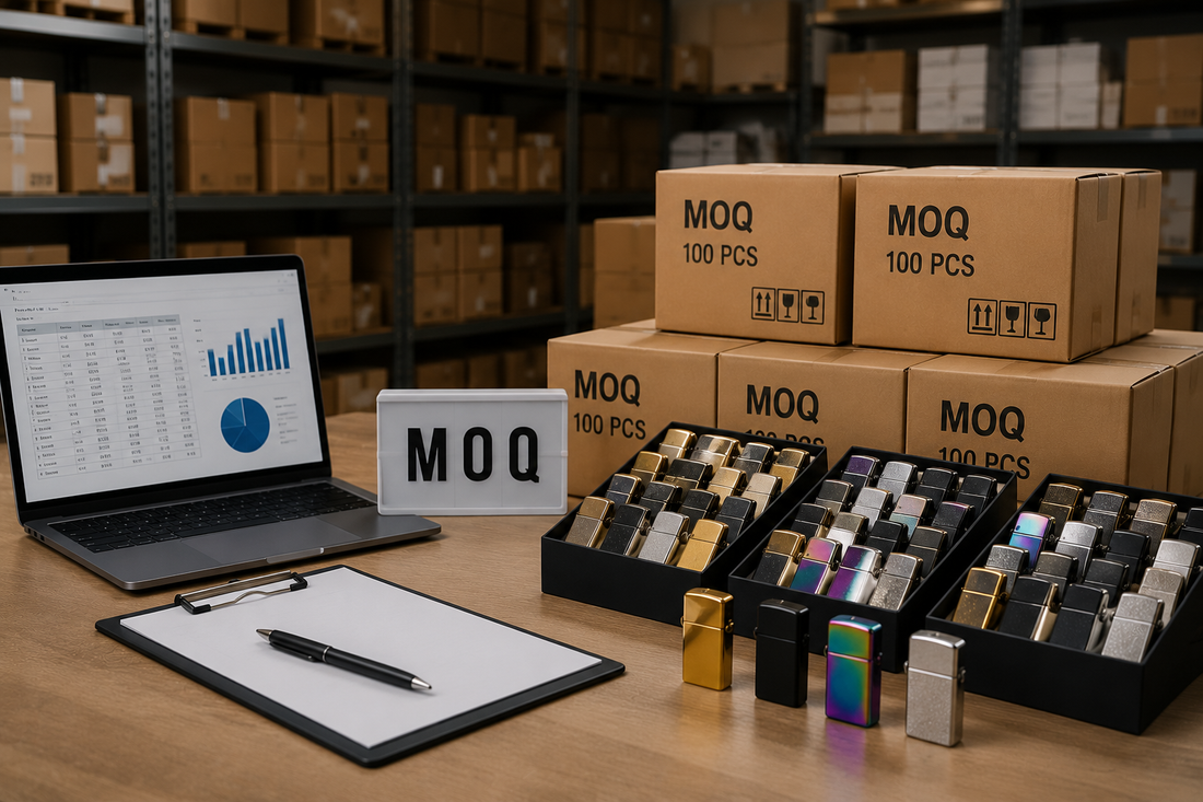 Bulk wholesale inventory illustrating minimum order quantity (MOQ) for new buyers