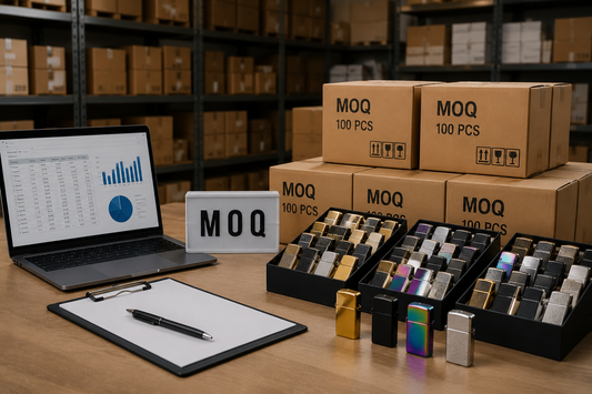 Bulk wholesale inventory illustrating minimum order quantity (MOQ) for new buyers