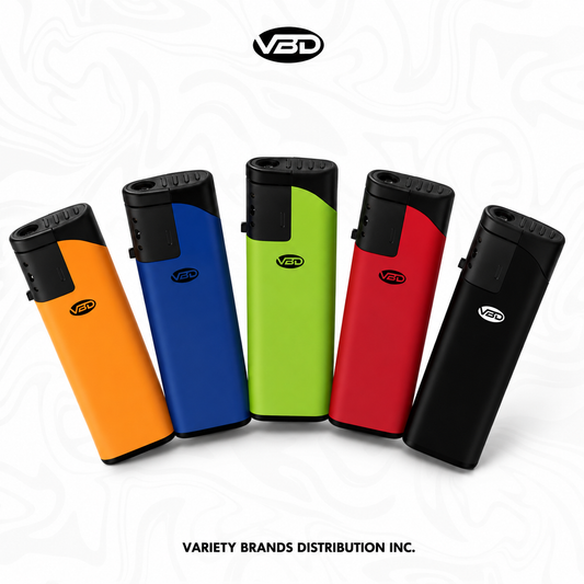 Windproof Jet Flame Electronic Lighter Plain Assorted Colors 50pc/pk