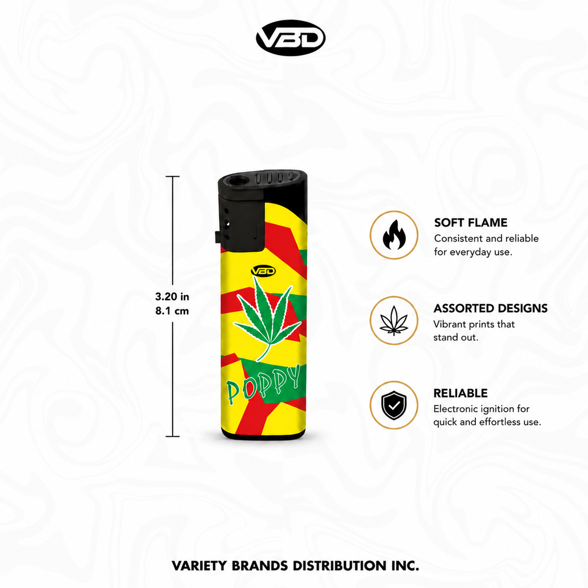 Windproof Jet Flame Electronic Lighter – Assorted Colors | Pack of 50 Wholesale